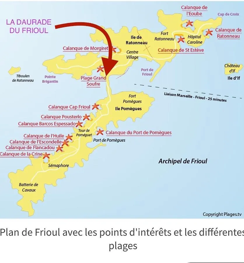 Appartement La Daurade du FRIOUL - Marseille - Frioul 0*,  France